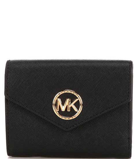 michael michael kors logo tri fold wallet|michael kors trifold wallet women.